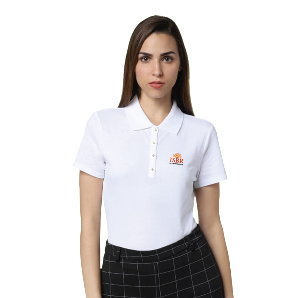 VeroModa Jacquard Polo-White